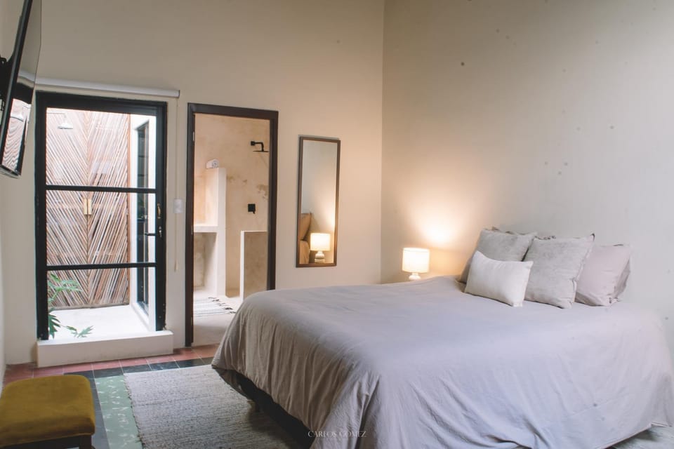 Bed, Bathroom, Bedroom, Open Air Bath