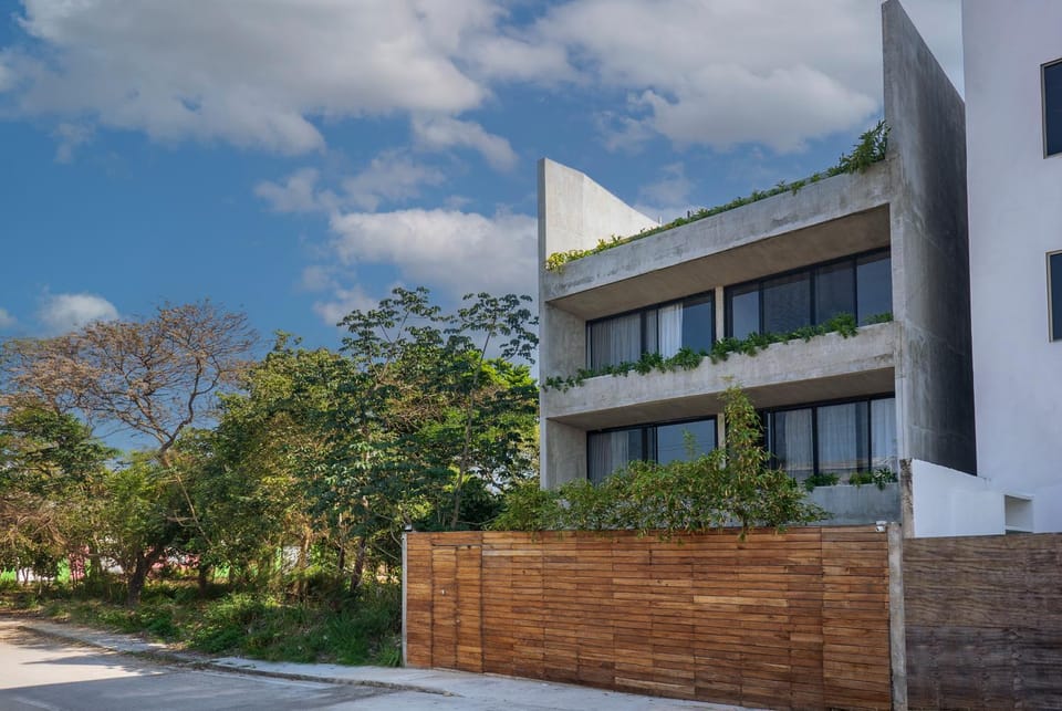 Property building, Spring, Garden view