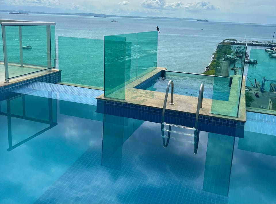 Natural landscape, View (from property/room), Pool view, Sea view, Swimming pool, Swimming pool