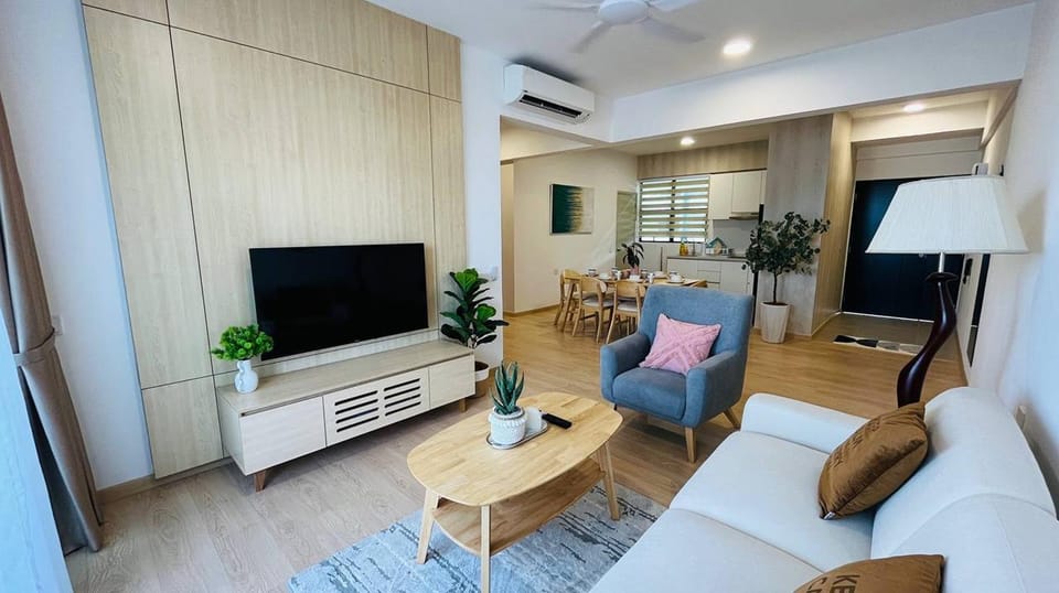 Living room, Seating area, air conditioner
