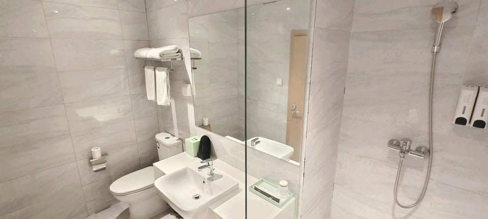 Shower, Toilet, Bathroom, towels