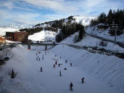 Winter, Skiing, Mountain view
