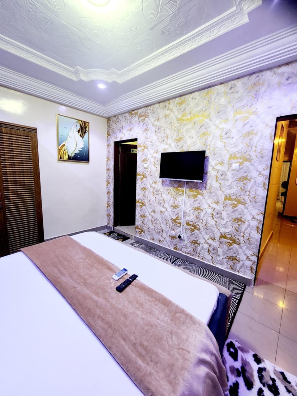 Bed, Photo of the whole room, Bedroom, wardrobe