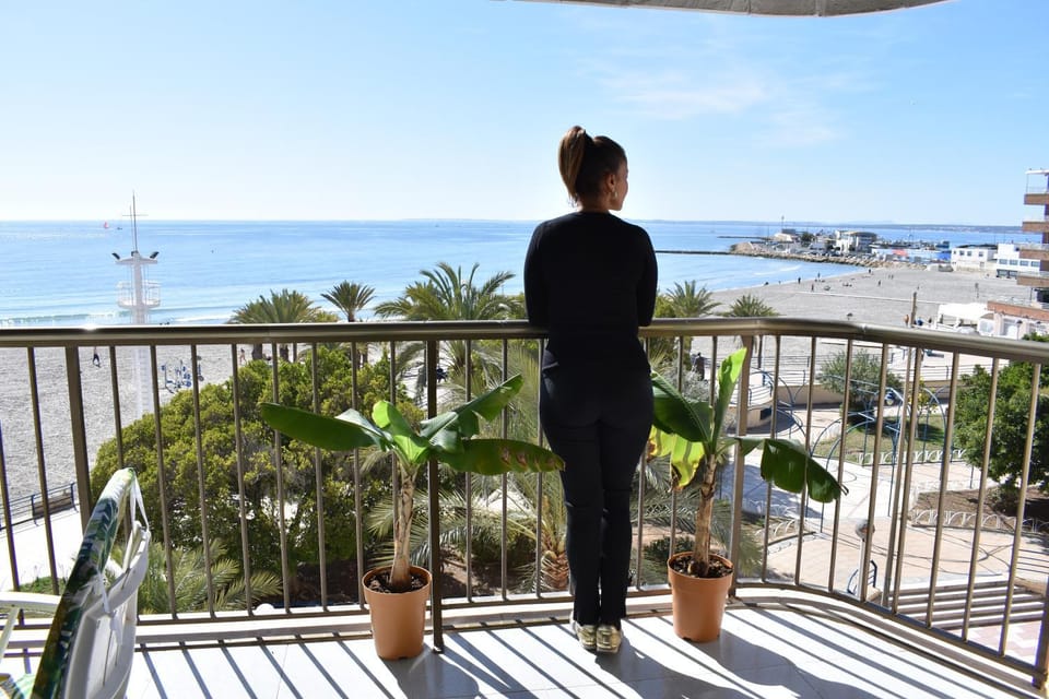 Natural landscape, View (from property/room), Balcony/Terrace, Beach, Sea view