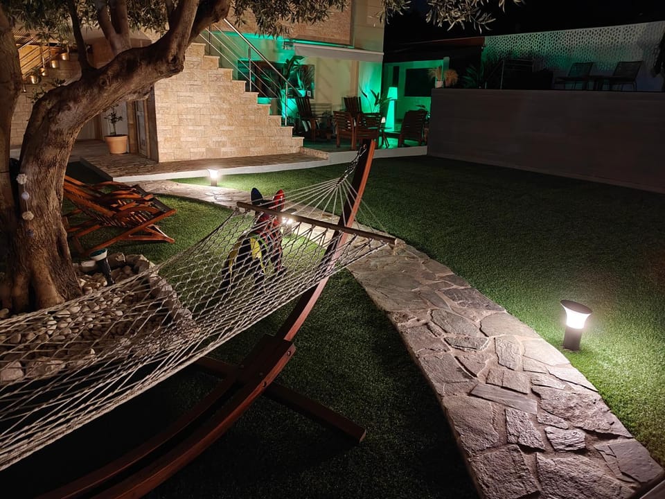 Night, Garden, Garden view