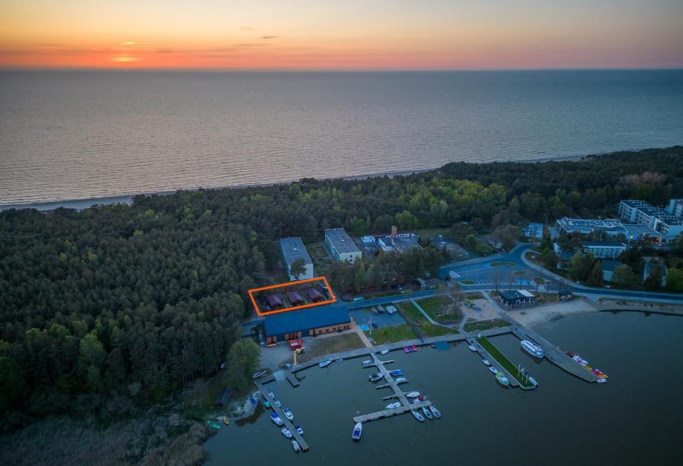 Bird's eye view, Sunset