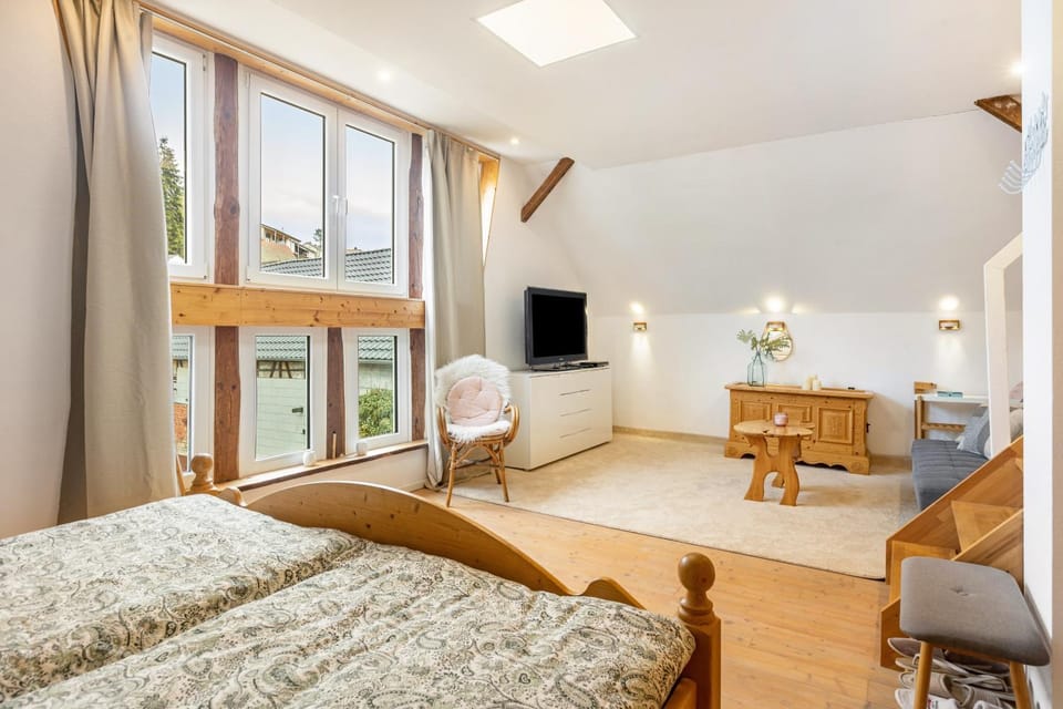 Property building, Living room, Bedroom