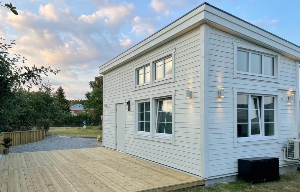 Ett nytt fräsch hus utanför Stockholm nära Arlanda House in Stockholm County