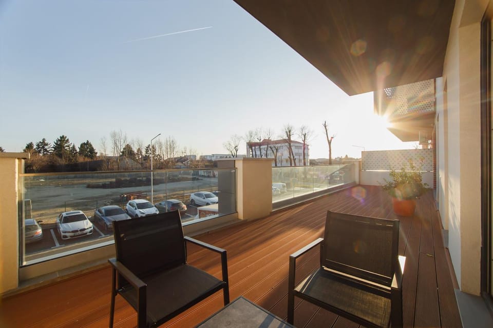 Patio, Day, View (from property/room), Balcony/Terrace, Balcony/Terrace, Seating area, Sunset