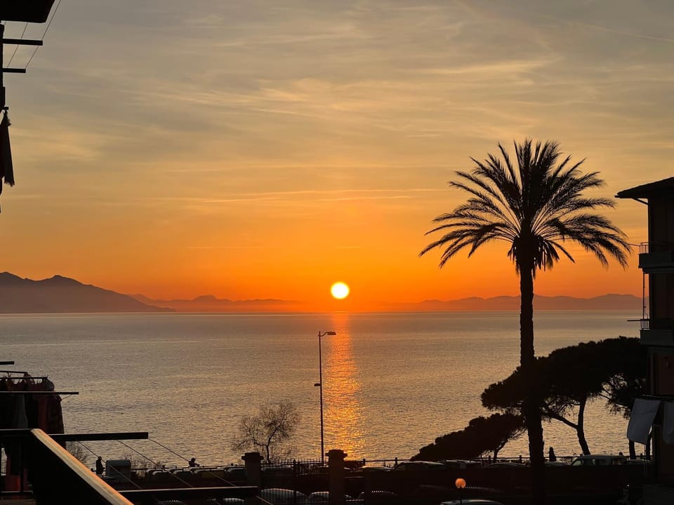 Natural landscape, Sea view, Sunset