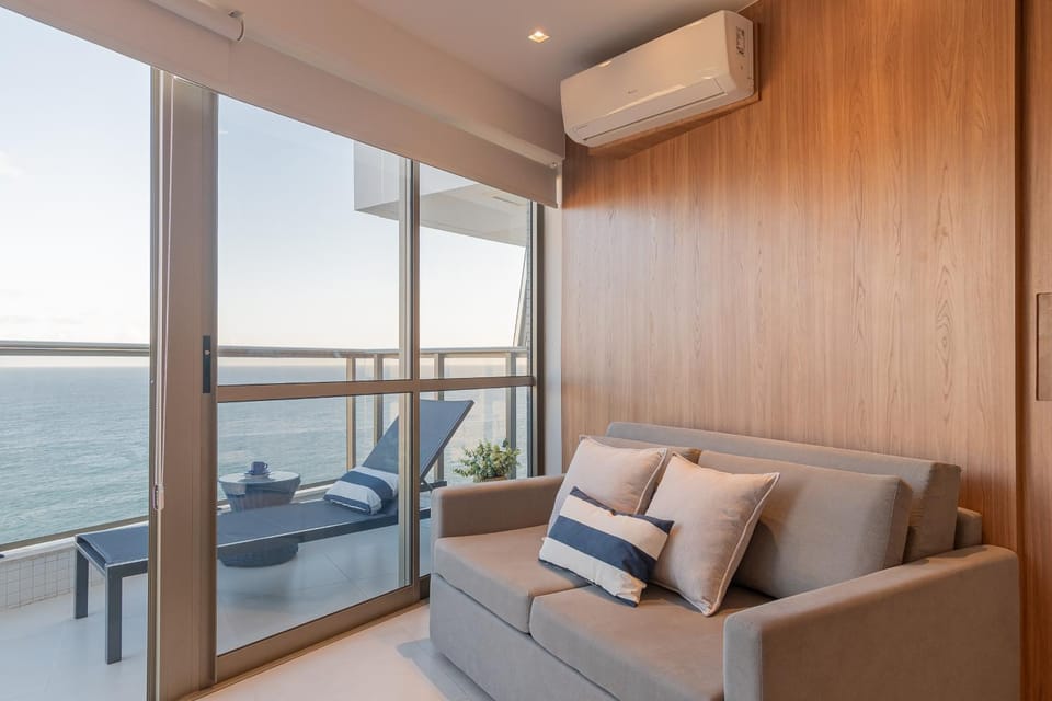 Balcony/Terrace, Living room, Sea view, air conditioner