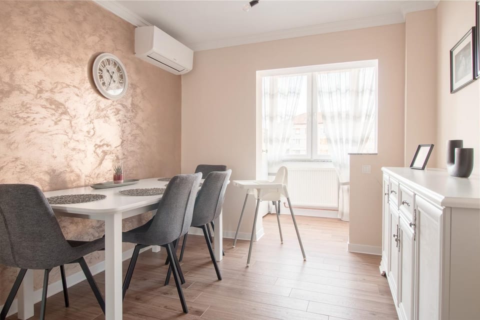 Dining area, air conditioner