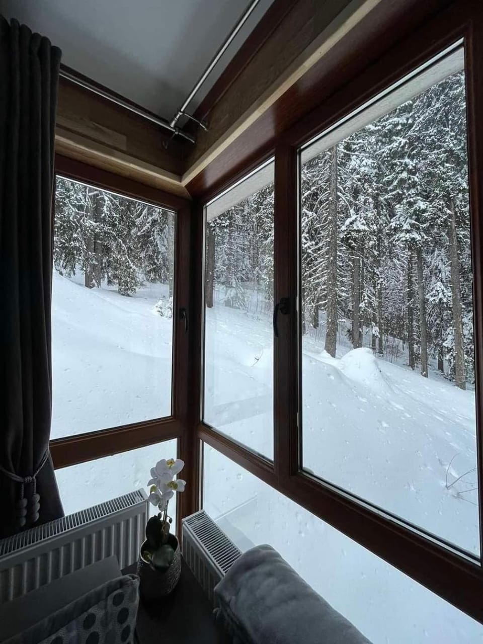 Natural landscape, Winter, Living room, Seating area