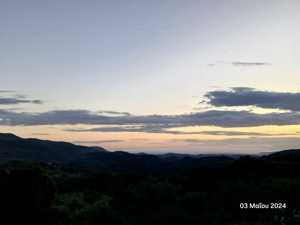 Mountain view, Sunset