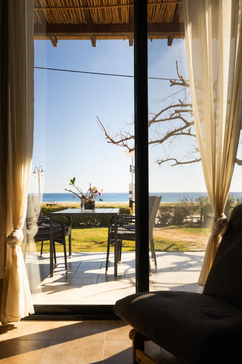 Patio, Day, Natural landscape, View (from property/room), Balcony/Terrace, Seating area, Dining area, Sea view