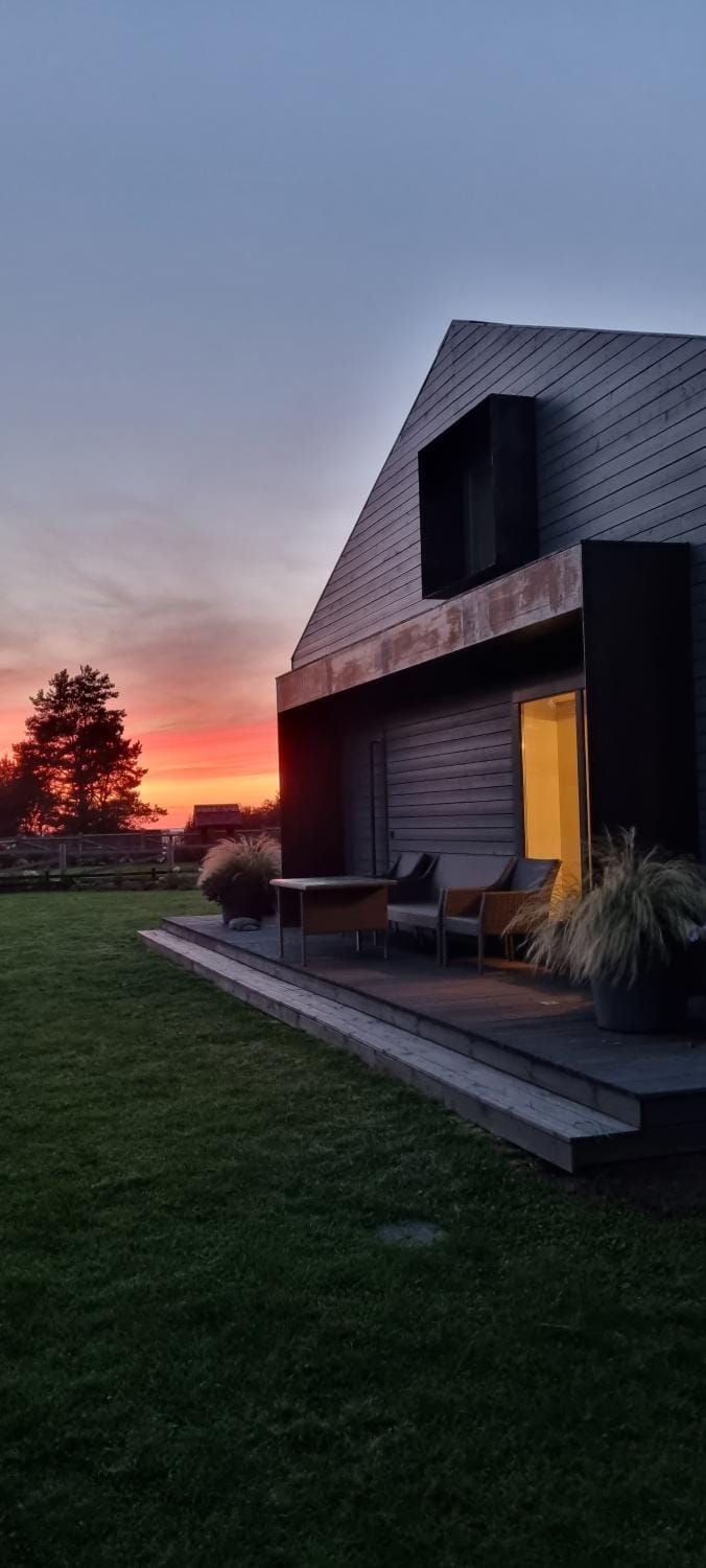 Property building, Sunset