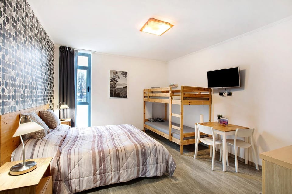 Property building, Living room, Bedroom