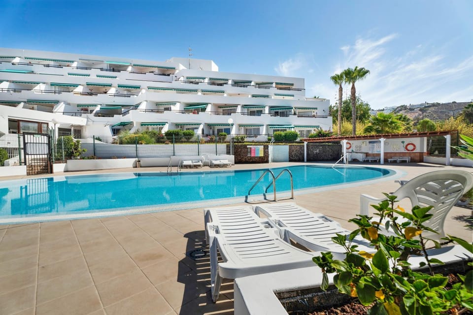 Property building, Living room, Swimming pool
