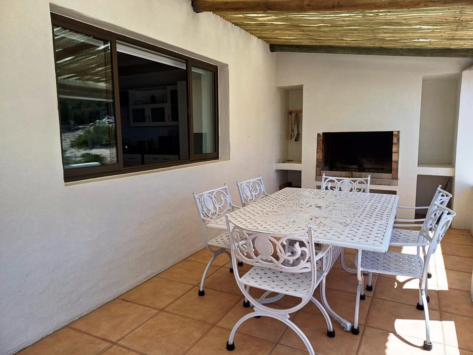 Property building, BBQ facilities, Dining area