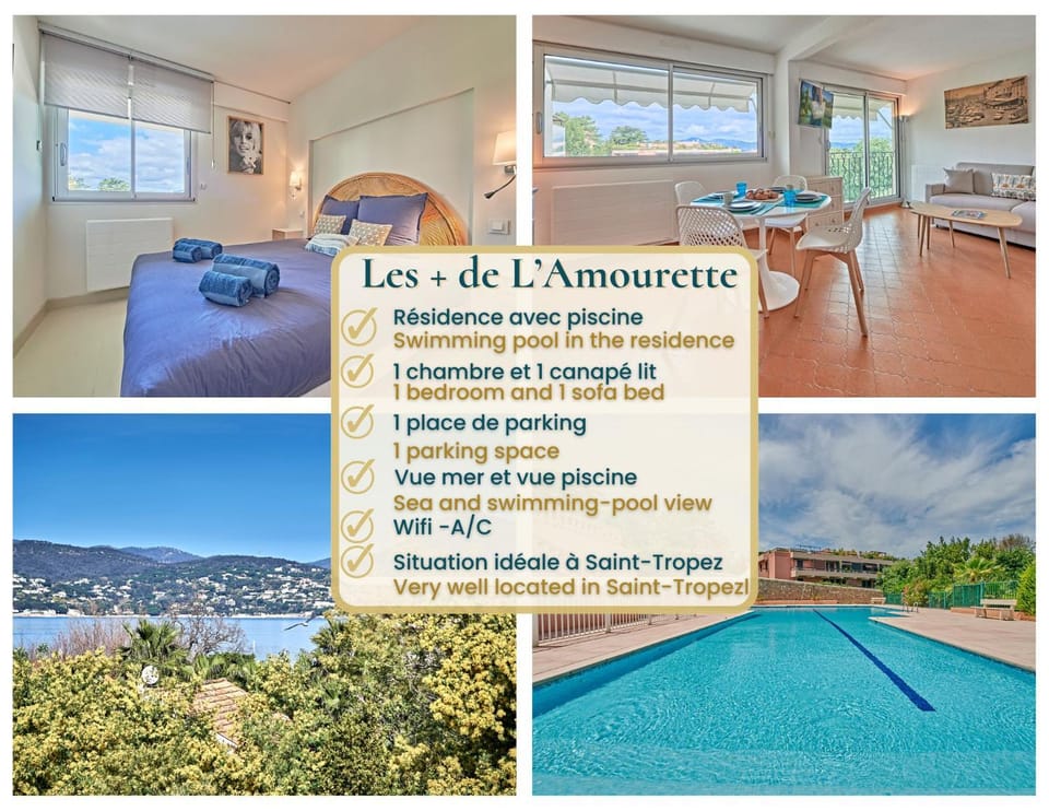 L'Amourette - Appartement 4 personnes - Piscine Parking Apartment in Saint-Tropez