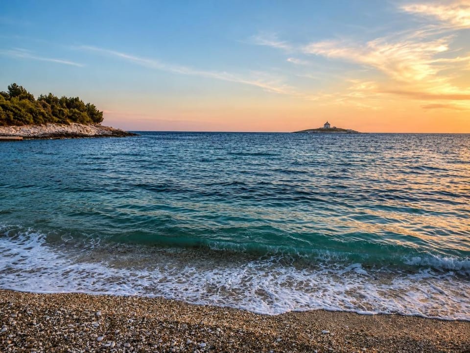Nearby landmark, Beach, Sunset