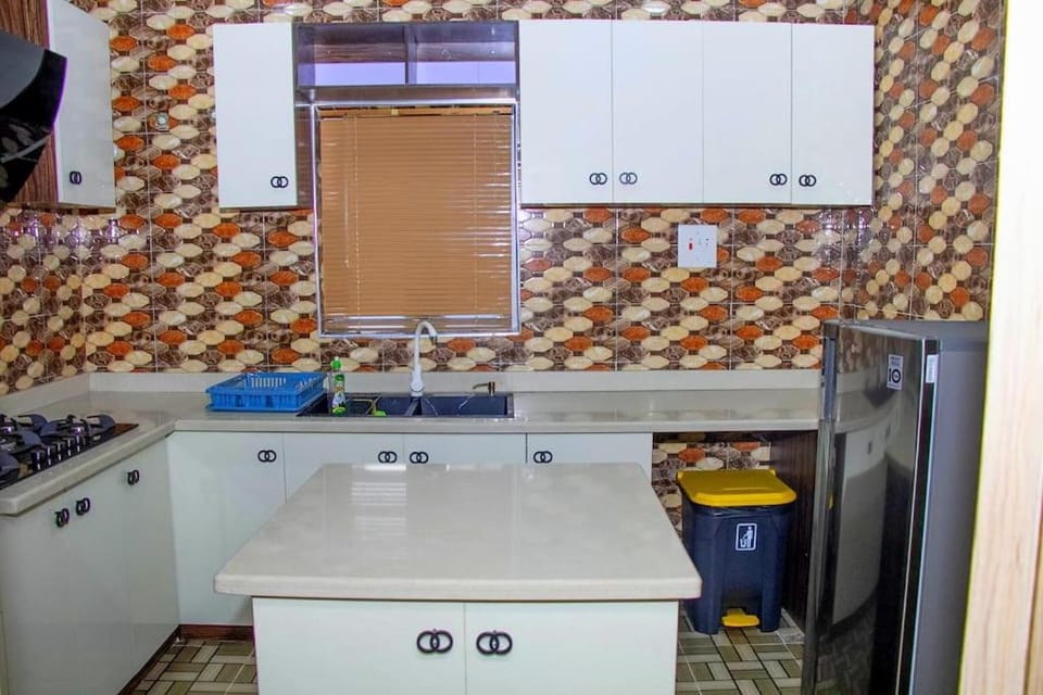 Kitchen or kitchenette, dishwasher, stove