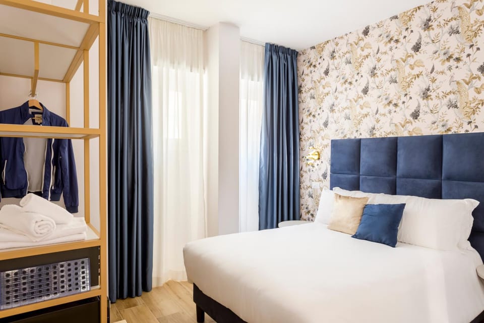 Bed, Photo of the whole room, Bedroom, towels, wardrobe