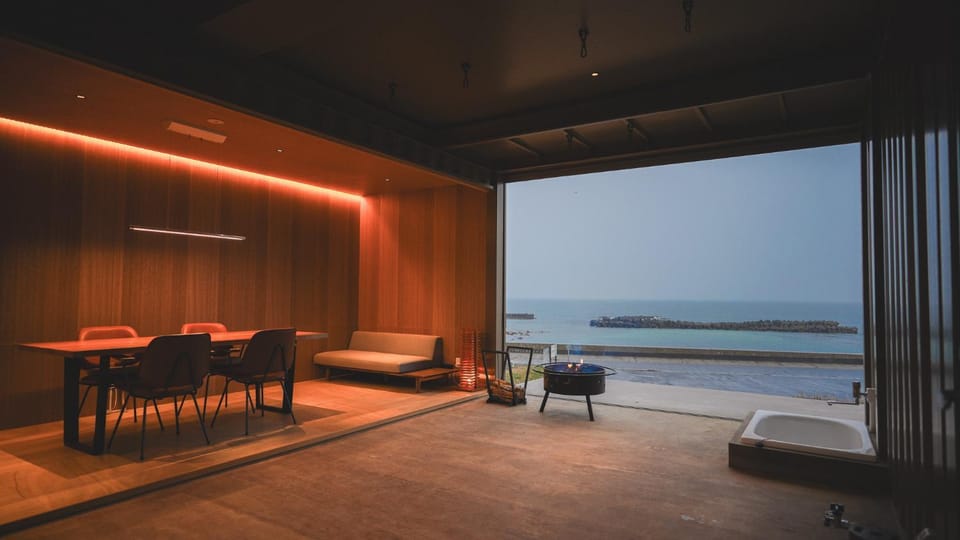 Natural landscape, Living room, Seating area, Diving, Sea view