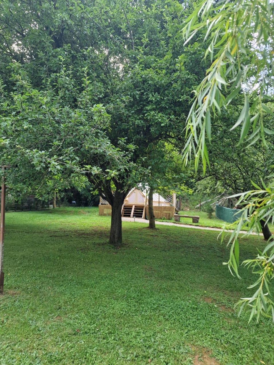 Lodge tente les pommiers Glamping Ô rendez-vous en demi-pension Bed and Breakfast in Occitanie