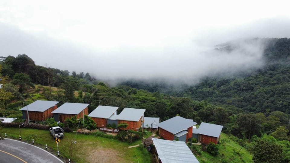 Natural landscape, Bird's eye view, Mountain view