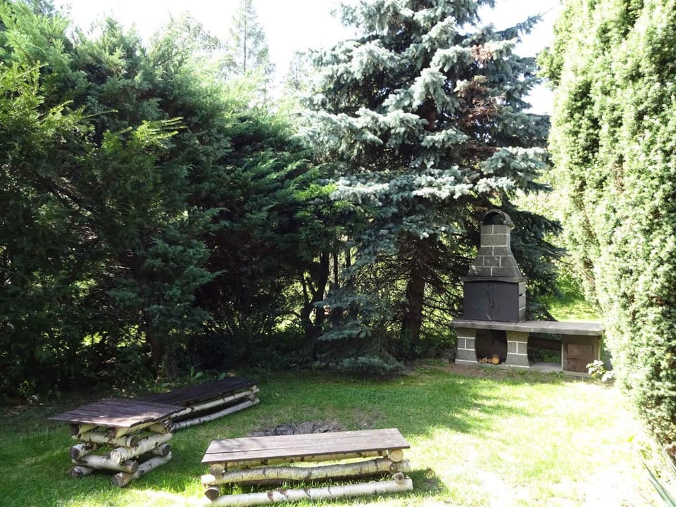 Summer, fireplace