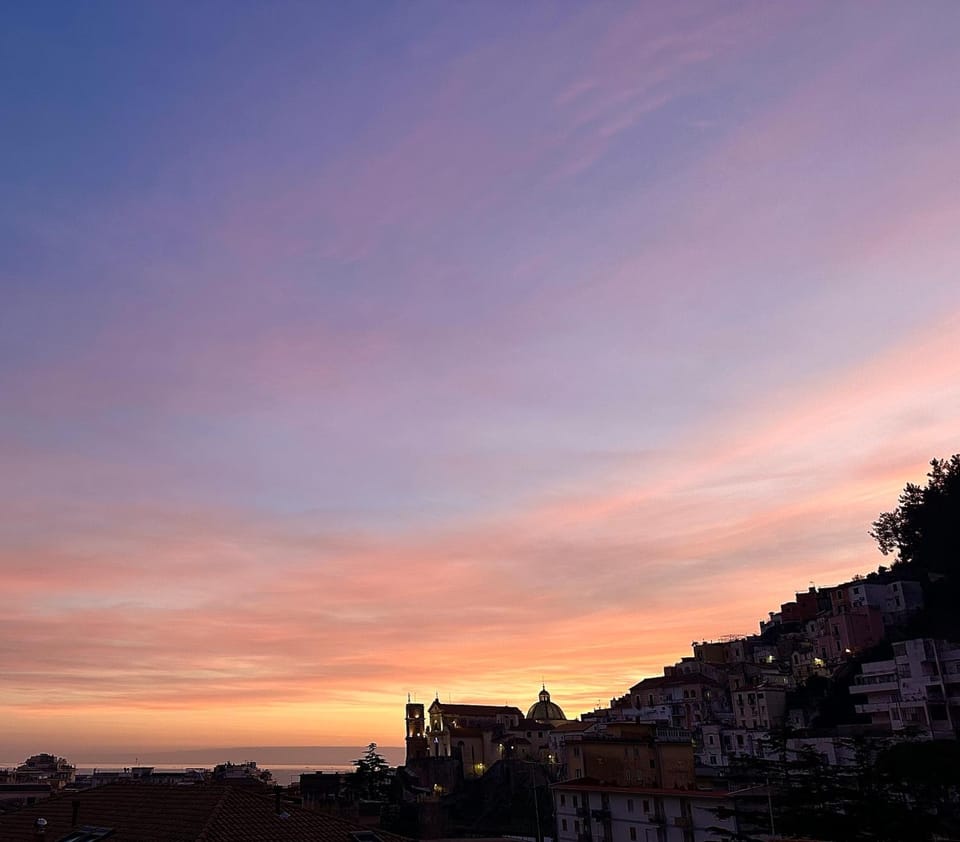 Natural landscape, City view, Mountain view, Sunset