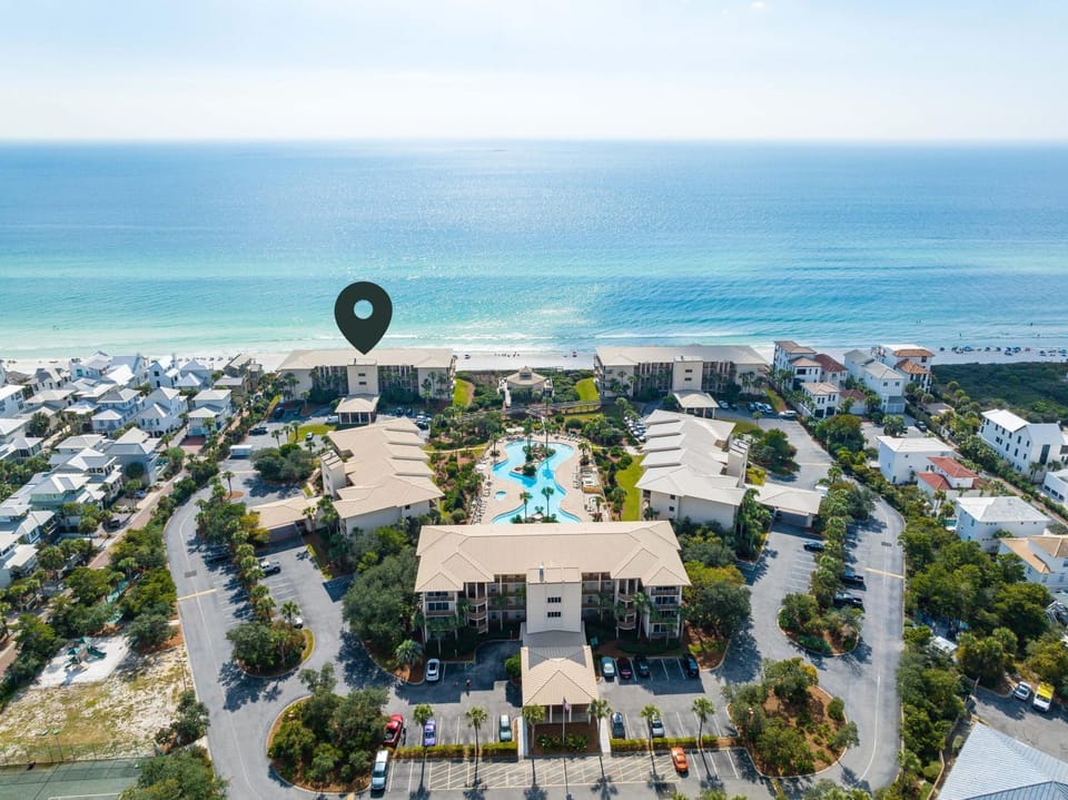 Property building, Neighbourhood, Bird's eye view, Beach, Swimming pool
