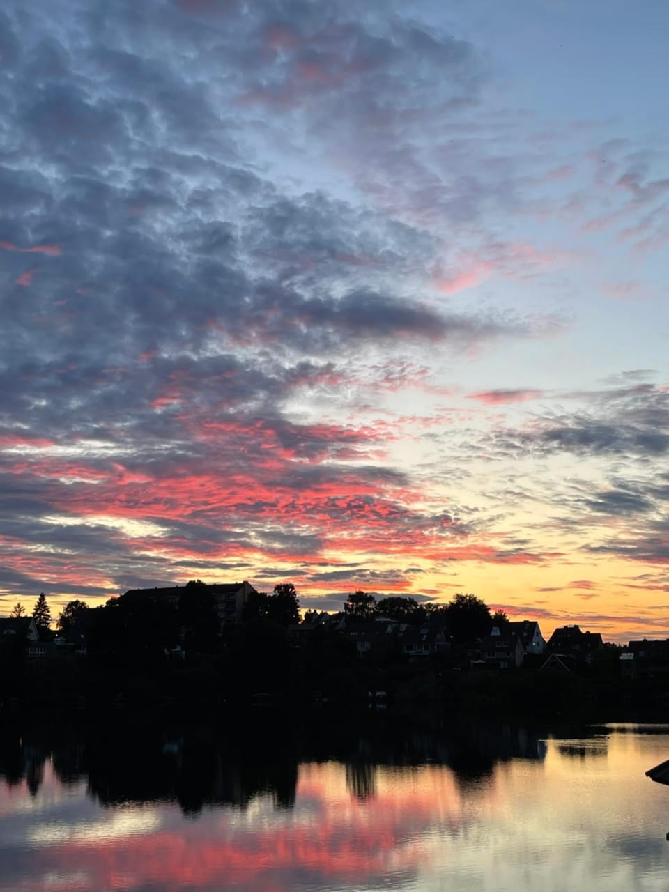 Lake view, Sunset