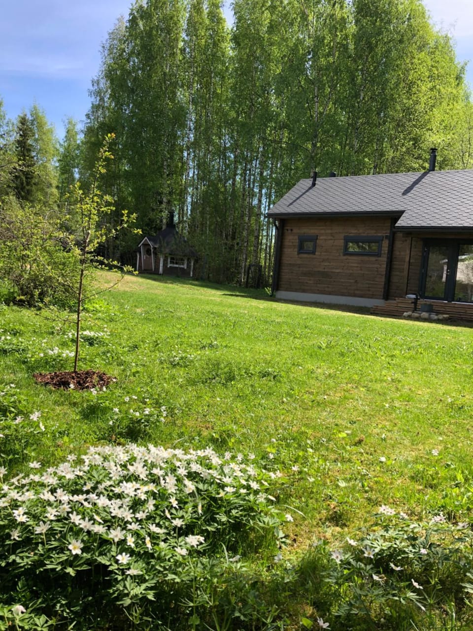 Property building, Spring, Natural landscape, Garden view
