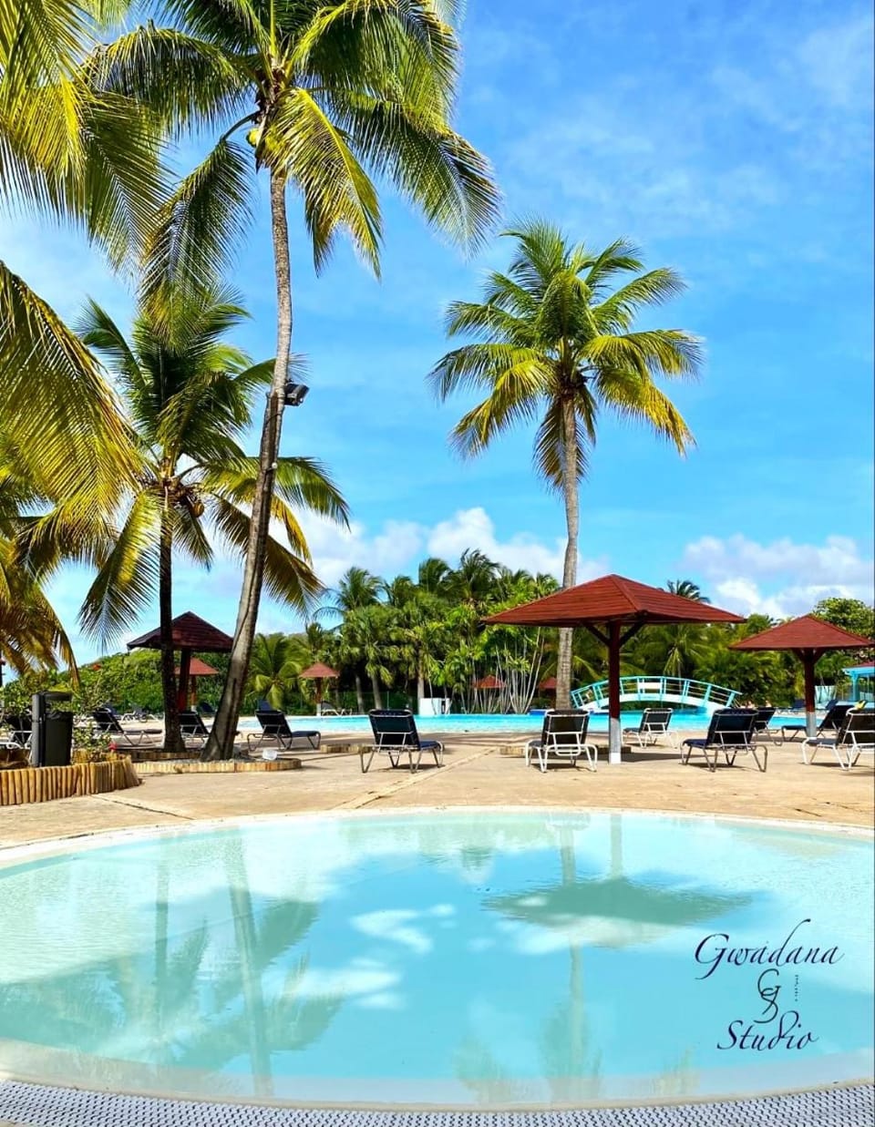 Accès direct Plage et Piscine, Vue Mer et Cocotiers, Les Gwada Studios, Village Vacances Ste Anne Apartment in Sainte-Anne