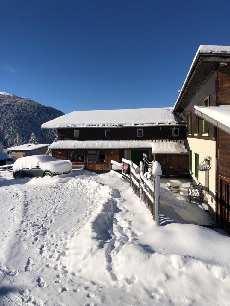 Property building, Winter, Mountain view
