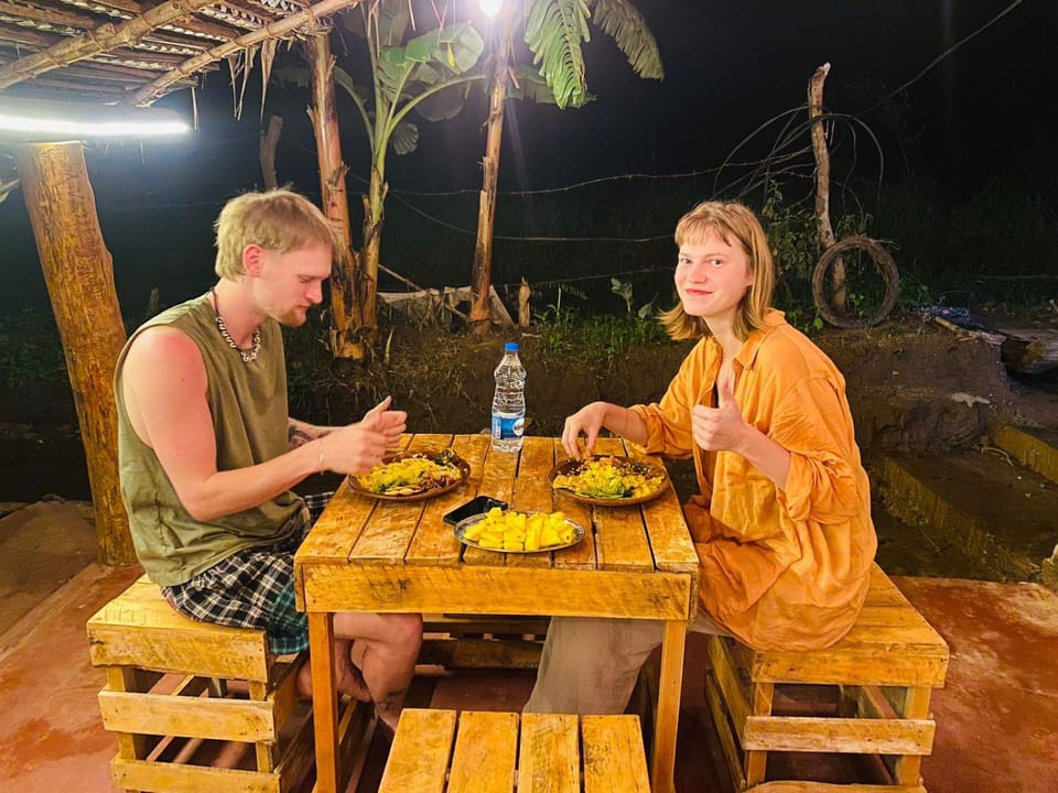 Night, People, Natural landscape, Food and drinks, Dining area, Food, Guests, Lunch, Dinner, Drinks, group of guests