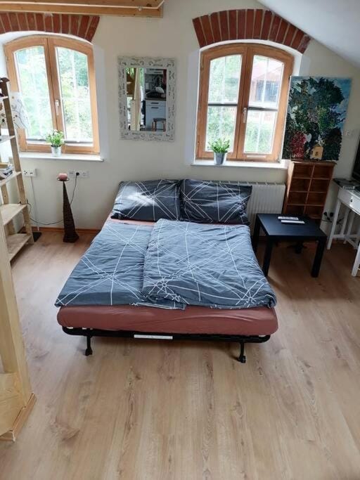 Bed, Living room