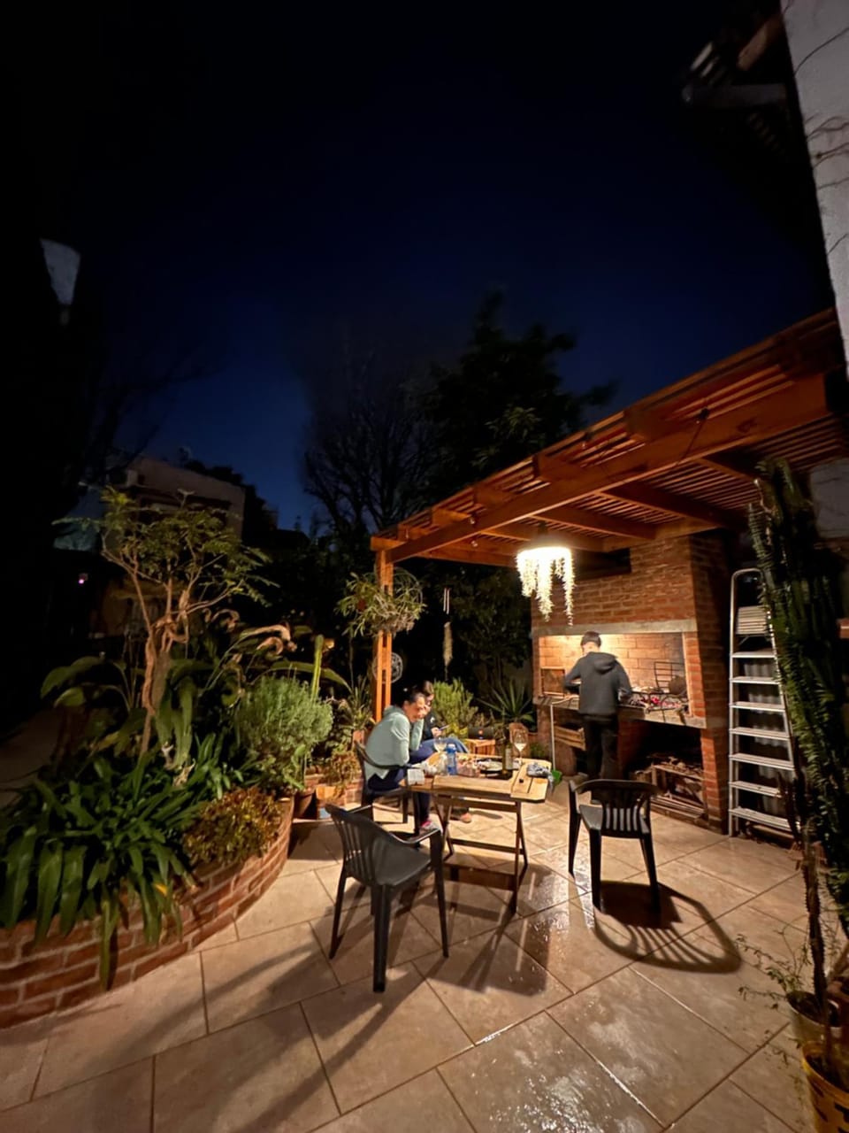 Night, BBQ facilities, Garden