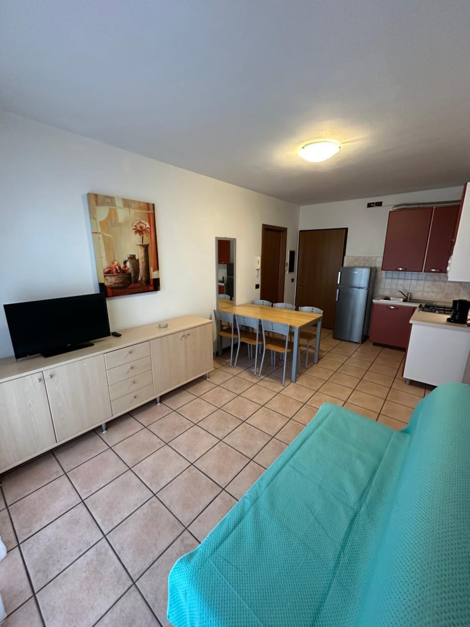 Kitchen or kitchenette, Living room, Dining area, minibar