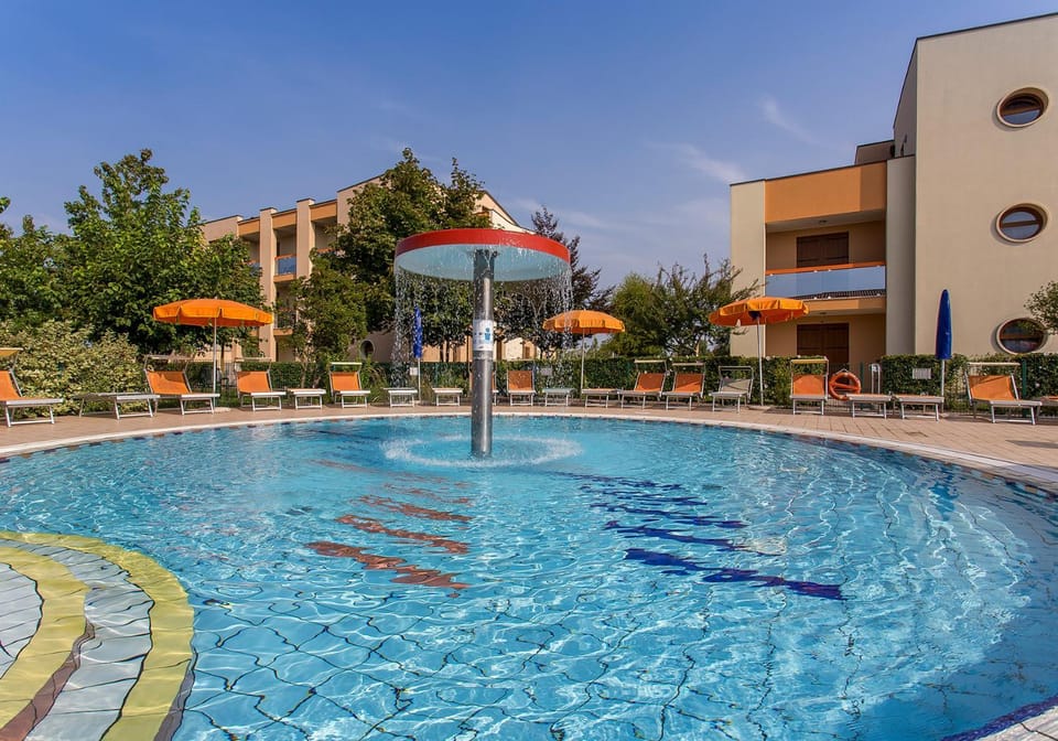 Pool view, sunbed