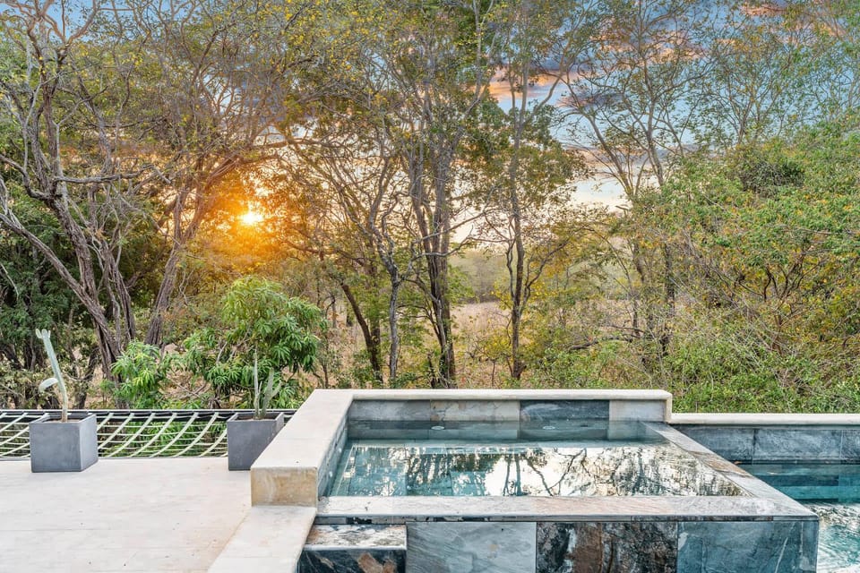 Day, Garden, Garden view, Pool view, Swimming pool, Sunset