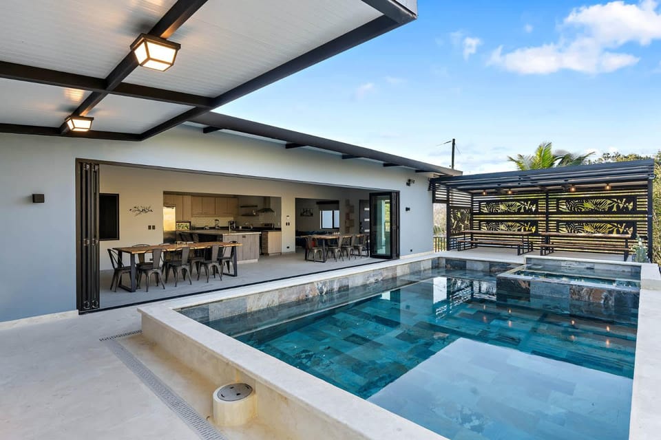 Patio, Day, View (from property/room), Balcony/Terrace, Dining area, Pool view, Swimming pool