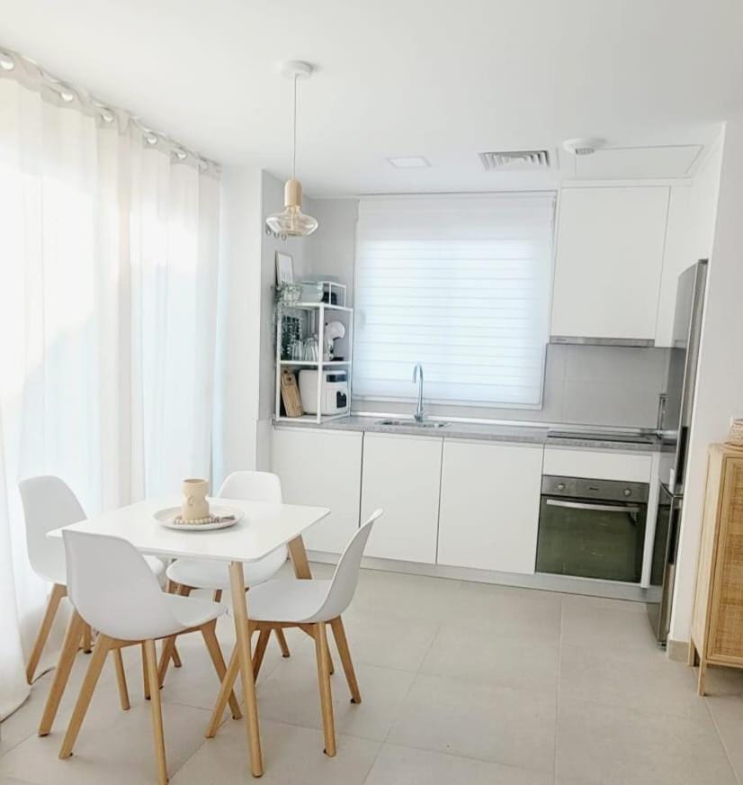 Kitchen or kitchenette, Living room, Dining area