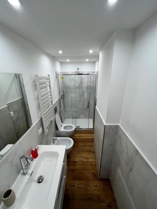 Shower, Toilet, Bathroom, towels