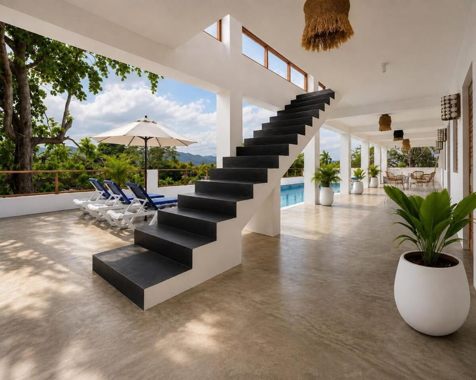 Casa flor - 16 pax, vista al mar, 2 min de la playa Villa in Samaná Province