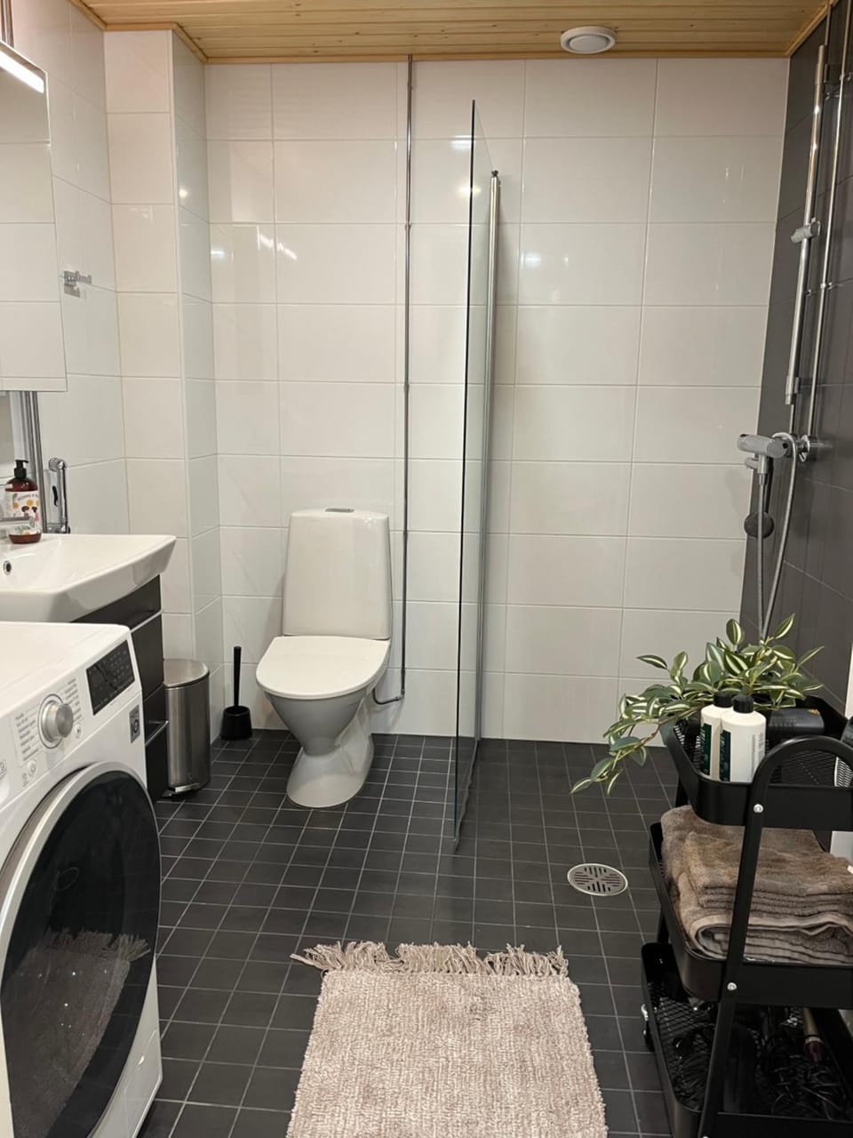 Toilet, Bathroom, towels