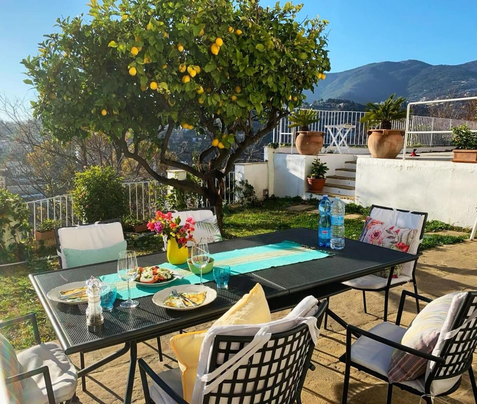 Spring, Garden, View (from property/room), Dining area, Garden view, Mountain view