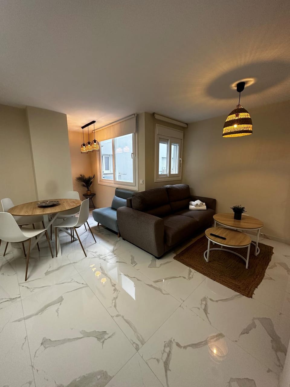 Living room, Seating area, Dining area